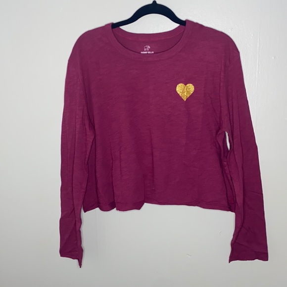 ivory ella Tops - 🎀Burgundy Ivory Ella long -sleeved top!
